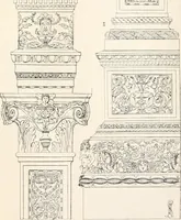 Picture 350 of 639 from Styles of ornament, exhibited in designs, and arranged in historical order, with descriptive text. A handbook for architects, designers, painters, sculptors, wood-carvers, chasers, modellers, cabinet-makers and artistic locksmiths as well as also for technical schools, libraries and private study (1910), leaf 358