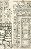 An illustration from Styles of ornament, exhibited in designs, and arranged in historical order, with descriptive text. A handbook for architects, designers, painters, sculptors, wood-carvers, chasers, modellers, cabinet-makers and artistic locksmiths as well as also for technical schools, libraries and private study (1910)