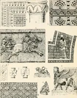 An illustration from Styles of ornament, exhibited in designs, and arranged in historical order, with descriptive text. A handbook for architects, designers, painters, sculptors, wood-carvers, chasers, modellers, cabinet-makers and artistic locksmiths as well as also for technical schools, libraries and private study (1910)