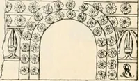 An illustration from Styles of ornament, exhibited in designs, and arranged in historical order, with descriptive text. A handbook for architects, designers, painters, sculptors, wood-carvers, chasers, modellers, cabinet-makers and artistic locksmiths as well as also for technical schools, libraries and private study (1910)