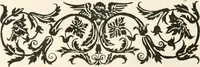 An illustration from Styles of ornament, exhibited in designs, and arranged in historical order, with descriptive text. A handbook for architects, designers, painters, sculptors, wood-carvers, chasers, modellers, cabinet-makers and artistic locksmiths as well as also for technical schools, libraries and private study (1910)