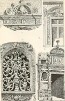 An illustration from Styles of ornament, exhibited in designs, and arranged in historical order, with descriptive text. A handbook for architects, designers, painters, sculptors, wood-carvers, chasers, modellers, cabinet-makers and artistic locksmiths as well as also for technical schools, libraries and private study (1910)