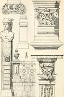 An illustration from Styles of ornament, exhibited in designs, and arranged in historical order, with descriptive text. A handbook for architects, designers, painters, sculptors, wood-carvers, chasers, modellers, cabinet-makers and artistic locksmiths as well as also for technical schools, libraries and private study (1910)