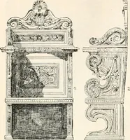 An illustration from Styles of ornament, exhibited in designs, and arranged in historical order, with descriptive text. A handbook for architects, designers, painters, sculptors, wood-carvers, chasers, modellers, cabinet-makers and artistic locksmiths as well as also for technical schools, libraries and private study (1910)