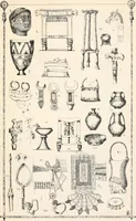 An illustration from Styles of ornament, exhibited in designs, and arranged in historical order, with descriptive text. A handbook for architects, designers, painters, sculptors, wood-carvers, chasers, modellers, cabinet-makers and artistic locksmiths as well as also for technical schools, libraries and private study (1910)