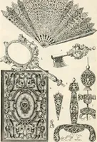 An illustration from Styles of ornament, exhibited in designs, and arranged in historical order, with descriptive text. A handbook for architects, designers, painters, sculptors, wood-carvers, chasers, modellers, cabinet-makers and artistic locksmiths as well as also for technical schools, libraries and private study (1910)