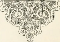 An illustration from Styles of ornament, exhibited in designs, and arranged in historical order, with descriptive text. A handbook for architects, designers, painters, sculptors, wood-carvers, chasers, modellers, cabinet-makers and artistic locksmiths as well as also for technical schools, libraries and private study (1910)