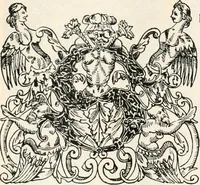 An illustration from Styles of ornament, exhibited in designs, and arranged in historical order, with descriptive text. A handbook for architects, designers, painters, sculptors, wood-carvers, chasers, modellers, cabinet-makers and artistic locksmiths as well as also for technical schools, libraries and private study (1910)