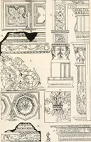 An illustration from Styles of ornament, exhibited in designs, and arranged in historical order, with descriptive text. A handbook for architects, designers, painters, sculptors, wood-carvers, chasers, modellers, cabinet-makers and artistic locksmiths as well as also for technical schools, libraries and private study (1910)