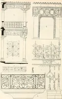 An illustration from Styles of ornament, exhibited in designs, and arranged in historical order, with descriptive text. A handbook for architects, designers, painters, sculptors, wood-carvers, chasers, modellers, cabinet-makers and artistic locksmiths as well as also for technical schools, libraries and private study (1910)