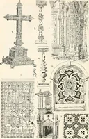 An illustration from Styles of ornament, exhibited in designs, and arranged in historical order, with descriptive text. A handbook for architects, designers, painters, sculptors, wood-carvers, chasers, modellers, cabinet-makers and artistic locksmiths as well as also for technical schools, libraries and private study (1910)