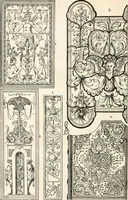 An illustration from Styles of ornament, exhibited in designs, and arranged in historical order, with descriptive text. A handbook for architects, designers, painters, sculptors, wood-carvers, chasers, modellers, cabinet-makers and artistic locksmiths as well as also for technical schools, libraries and private study (1910)