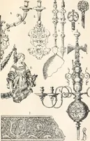 An illustration from Styles of ornament, exhibited in designs, and arranged in historical order, with descriptive text. A handbook for architects, designers, painters, sculptors, wood-carvers, chasers, modellers, cabinet-makers and artistic locksmiths as well as also for technical schools, libraries and private study (1910)