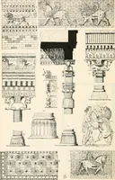 An illustration from Styles of ornament, exhibited in designs, and arranged in historical order, with descriptive text. A handbook for architects, designers, painters, sculptors, wood-carvers, chasers, modellers, cabinet-makers and artistic locksmiths as well as also for technical schools, libraries and private study (1910)