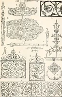 An illustration from Styles of ornament, exhibited in designs, and arranged in historical order, with descriptive text. A handbook for architects, designers, painters, sculptors, wood-carvers, chasers, modellers, cabinet-makers and artistic locksmiths as well as also for technical schools, libraries and private study (1910)