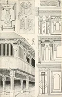 An illustration from Styles of ornament, exhibited in designs, and arranged in historical order, with descriptive text. A handbook for architects, designers, painters, sculptors, wood-carvers, chasers, modellers, cabinet-makers and artistic locksmiths as well as also for technical schools, libraries and private study (1910)