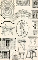 An illustration from Styles of ornament, exhibited in designs, and arranged in historical order, with descriptive text. A handbook for architects, designers, painters, sculptors, wood-carvers, chasers, modellers, cabinet-makers and artistic locksmiths as well as also for technical schools, libraries and private study (1910)