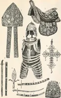 An illustration from Styles of ornament, exhibited in designs, and arranged in historical order, with descriptive text. A handbook for architects, designers, painters, sculptors, wood-carvers, chasers, modellers, cabinet-makers and artistic locksmiths as well as also for technical schools, libraries and private study (1910)