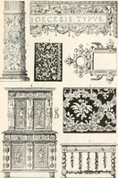 Picture 412 of 639 from Styles of ornament, exhibited in designs, and arranged in historical order, with descriptive text. A handbook for architects, designers, painters, sculptors, wood-carvers, chasers, modellers, cabinet-makers and artistic locksmiths as well as also for technical schools, libraries and private study (1910), leaf 426