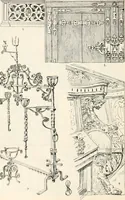 An illustration from Styles of ornament, exhibited in designs, and arranged in historical order, with descriptive text. A handbook for architects, designers, painters, sculptors, wood-carvers, chasers, modellers, cabinet-makers and artistic locksmiths as well as also for technical schools, libraries and private study (1910)