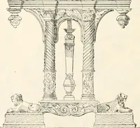 An illustration from Styles of ornament, exhibited in designs, and arranged in historical order, with descriptive text. A handbook for architects, designers, painters, sculptors, wood-carvers, chasers, modellers, cabinet-makers and artistic locksmiths as well as also for technical schools, libraries and private study (1910)