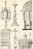 An illustration from Styles of ornament, exhibited in designs, and arranged in historical order, with descriptive text. A handbook for architects, designers, painters, sculptors, wood-carvers, chasers, modellers, cabinet-makers and artistic locksmiths as well as also for technical schools, libraries and private study (1910)