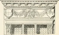 An illustration from Styles of ornament, exhibited in designs, and arranged in historical order, with descriptive text. A handbook for architects, designers, painters, sculptors, wood-carvers, chasers, modellers, cabinet-makers and artistic locksmiths as well as also for technical schools, libraries and private study (1910)