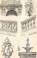 An illustration from Styles of ornament, exhibited in designs, and arranged in historical order, with descriptive text. A handbook for architects, designers, painters, sculptors, wood-carvers, chasers, modellers, cabinet-makers and artistic locksmiths as well as also for technical schools, libraries and private study (1910)