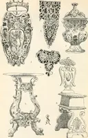 Picture 447 of 639 from Styles of ornament, exhibited in designs, and arranged in historical order, with descriptive text. A handbook for architects, designers, painters, sculptors, wood-carvers, chasers, modellers, cabinet-makers and artistic locksmiths as well as also for technical schools, libraries and private study (1910), leaf 459