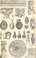An illustration from Styles of ornament, exhibited in designs, and arranged in historical order, with descriptive text. A handbook for architects, designers, painters, sculptors, wood-carvers, chasers, modellers, cabinet-makers and artistic locksmiths as well as also for technical schools, libraries and private study (1910)