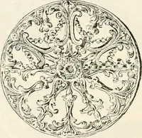 An illustration from Styles of ornament, exhibited in designs, and arranged in historical order, with descriptive text. A handbook for architects, designers, painters, sculptors, wood-carvers, chasers, modellers, cabinet-makers and artistic locksmiths as well as also for technical schools, libraries and private study (1910)