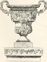 An illustration from Styles of ornament, exhibited in designs, and arranged in historical order, with descriptive text. A handbook for architects, designers, painters, sculptors, wood-carvers, chasers, modellers, cabinet-makers and artistic locksmiths as well as also for technical schools, libraries and private study (1910)