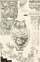 An illustration from Styles of ornament, exhibited in designs, and arranged in historical order, with descriptive text. A handbook for architects, designers, painters, sculptors, wood-carvers, chasers, modellers, cabinet-makers and artistic locksmiths as well as also for technical schools, libraries and private study (1910)