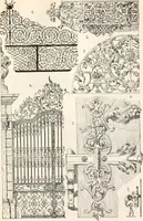 An illustration from Styles of ornament, exhibited in designs, and arranged in historical order, with descriptive text. A handbook for architects, designers, painters, sculptors, wood-carvers, chasers, modellers, cabinet-makers and artistic locksmiths as well as also for technical schools, libraries and private study (1910)
