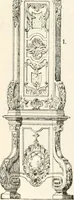 An illustration from Styles of ornament, exhibited in designs, and arranged in historical order, with descriptive text. A handbook for architects, designers, painters, sculptors, wood-carvers, chasers, modellers, cabinet-makers and artistic locksmiths as well as also for technical schools, libraries and private study (1910)