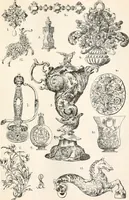 An illustration from Styles of ornament, exhibited in designs, and arranged in historical order, with descriptive text. A handbook for architects, designers, painters, sculptors, wood-carvers, chasers, modellers, cabinet-makers and artistic locksmiths as well as also for technical schools, libraries and private study (1910)