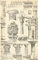 An illustration from Styles of ornament, exhibited in designs, and arranged in historical order, with descriptive text. A handbook for architects, designers, painters, sculptors, wood-carvers, chasers, modellers, cabinet-makers and artistic locksmiths as well as also for technical schools, libraries and private study (1910)