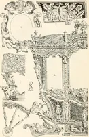 An illustration from Styles of ornament, exhibited in designs, and arranged in historical order, with descriptive text. A handbook for architects, designers, painters, sculptors, wood-carvers, chasers, modellers, cabinet-makers and artistic locksmiths as well as also for technical schools, libraries and private study (1910)