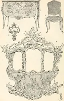 An illustration from Styles of ornament, exhibited in designs, and arranged in historical order, with descriptive text. A handbook for architects, designers, painters, sculptors, wood-carvers, chasers, modellers, cabinet-makers and artistic locksmiths as well as also for technical schools, libraries and private study (1910)