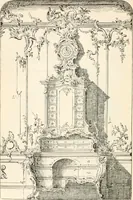 An illustration from Styles of ornament, exhibited in designs, and arranged in historical order, with descriptive text. A handbook for architects, designers, painters, sculptors, wood-carvers, chasers, modellers, cabinet-makers and artistic locksmiths as well as also for technical schools, libraries and private study (1910)