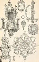 An illustration from Styles of ornament, exhibited in designs, and arranged in historical order, with descriptive text. A handbook for architects, designers, painters, sculptors, wood-carvers, chasers, modellers, cabinet-makers and artistic locksmiths as well as also for technical schools, libraries and private study (1910)