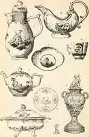 An illustration from Styles of ornament, exhibited in designs, and arranged in historical order, with descriptive text. A handbook for architects, designers, painters, sculptors, wood-carvers, chasers, modellers, cabinet-makers and artistic locksmiths as well as also for technical schools, libraries and private study (1910)
