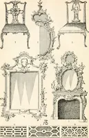 An illustration from Styles of ornament, exhibited in designs, and arranged in historical order, with descriptive text. A handbook for architects, designers, painters, sculptors, wood-carvers, chasers, modellers, cabinet-makers and artistic locksmiths as well as also for technical schools, libraries and private study (1910)