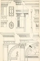 An illustration from Styles of ornament, exhibited in designs, and arranged in historical order, with descriptive text. A handbook for architects, designers, painters, sculptors, wood-carvers, chasers, modellers, cabinet-makers and artistic locksmiths as well as also for technical schools, libraries and private study (1910)