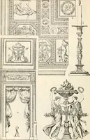 An illustration from Styles of ornament, exhibited in designs, and arranged in historical order, with descriptive text. A handbook for architects, designers, painters, sculptors, wood-carvers, chasers, modellers, cabinet-makers and artistic locksmiths as well as also for technical schools, libraries and private study (1910)