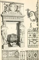 An illustration from Styles of ornament, exhibited in designs, and arranged in historical order, with descriptive text. A handbook for architects, designers, painters, sculptors, wood-carvers, chasers, modellers, cabinet-makers and artistic locksmiths as well as also for technical schools, libraries and private study (1910)