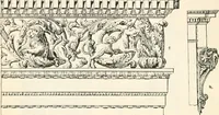 An illustration from Styles of ornament, exhibited in designs, and arranged in historical order, with descriptive text. A handbook for architects, designers, painters, sculptors, wood-carvers, chasers, modellers, cabinet-makers and artistic locksmiths as well as also for technical schools, libraries and private study (1910)