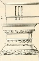 An illustration from Styles of ornament, exhibited in designs, and arranged in historical order, with descriptive text. A handbook for architects, designers, painters, sculptors, wood-carvers, chasers, modellers, cabinet-makers and artistic locksmiths as well as also for technical schools, libraries and private study (1910)