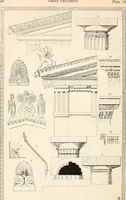 An illustration from Styles of ornament, exhibited in designs, and arranged in historical order, with descriptive text. A handbook for architects, designers, painters, sculptors, wood-carvers, chasers, modellers, cabinet-makers and artistic locksmiths as well as also for technical schools, libraries and private study (1910)