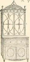 An illustration from Styles of ornament, exhibited in designs, and arranged in historical order, with descriptive text. A handbook for architects, designers, painters, sculptors, wood-carvers, chasers, modellers, cabinet-makers and artistic locksmiths as well as also for technical schools, libraries and private study (1910)